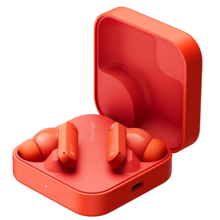 CMF Buds | 42 dB ANC | High-Def Sound | 12.4mm Bio-Fibre Driver with Ultra Bass 2.0 Wireless Earphones Earbuds Orange