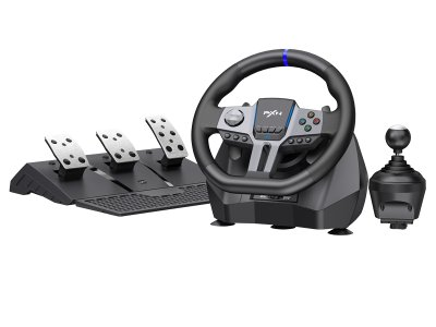 PXN V9 GEN 2 Adjustable Steering Rotation 270° and 900° RGB Magnetic Encoder Steering Wheel With Pedals and Shifter For PC / PS / Xbox / Switch