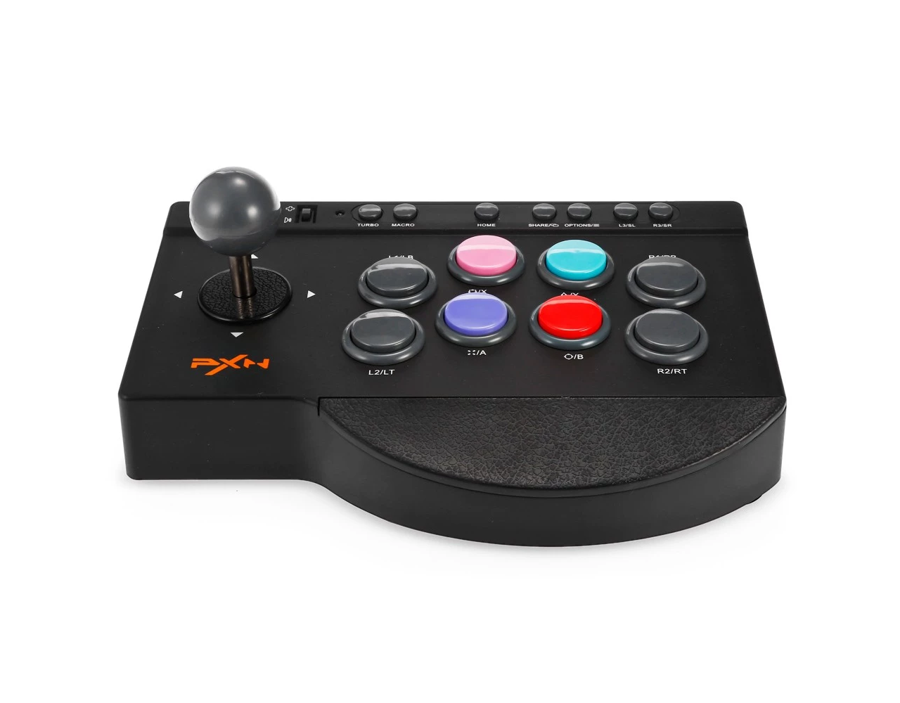 PXN PXN-0082 Plug-and-Play Universal Arcade Stick Controller with Dual Function Joystick and D-Pad Mode