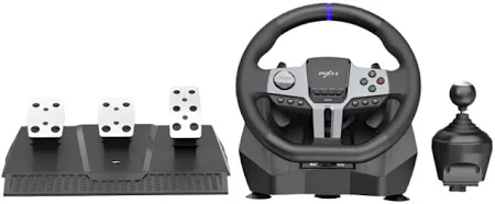 PXN V9 GEN 2 Adjustable Steering Rotation 270° and 900° RGB Magnetic Encoder Steering Wheel With Pedals and Shifter For PC / PS / Xbox / Switch