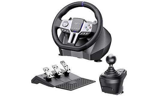 PXN V9 GEN 2 Adjustable Steering Rotation 270° and 900° RGB Magnetic Encoder Steering Wheel With Pedals and Shifter For PC / PS / Xbox / Switch