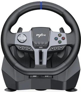PXN V9 GEN 2 Adjustable Steering Rotation 270° and 900° RGB Magnetic Encoder Steering Wheel With Pedals and Shifter For PC / PS / Xbox / Switch