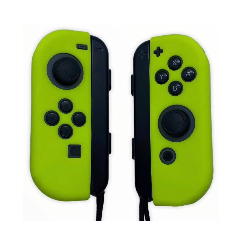 Silicone Sleeve Protective Case For Nintendo Switch Joy-Con (L)/(R) (Neon Yellow)
