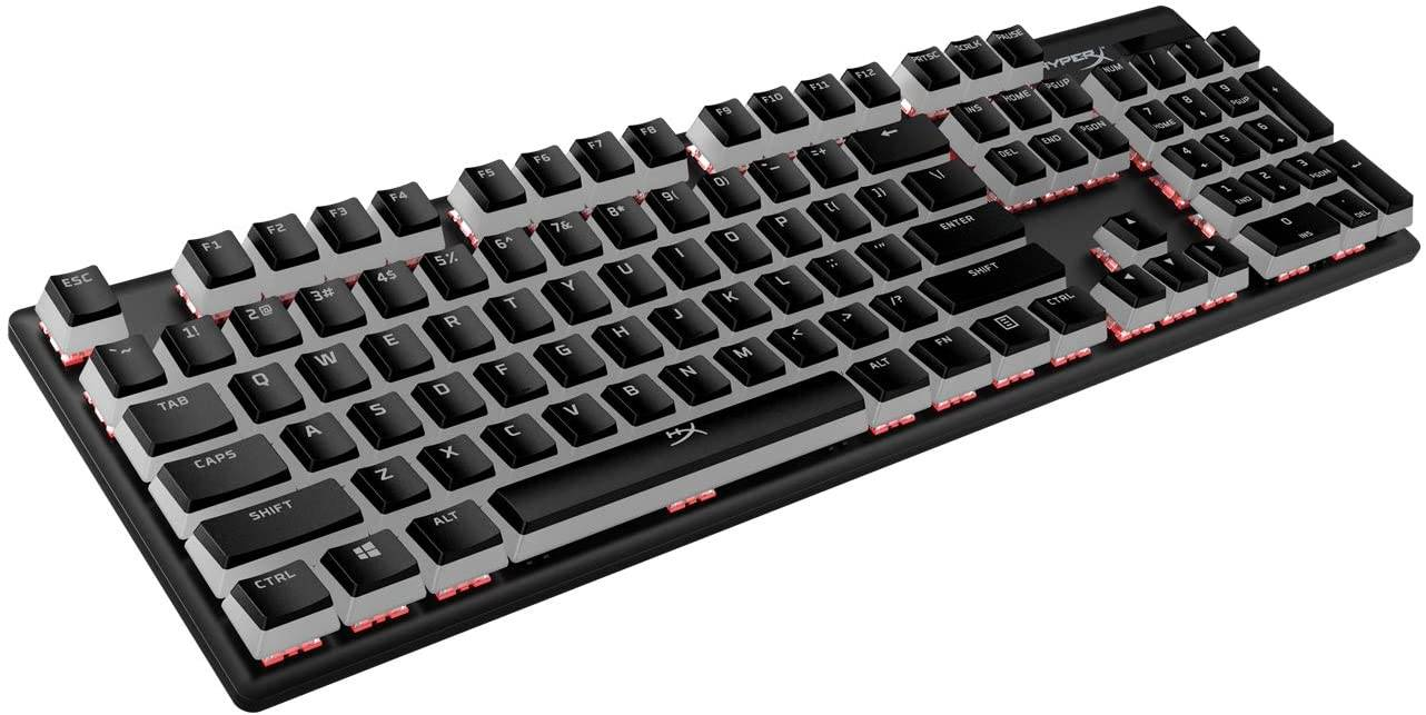 HYPERX Pudding Keycaps | 104 Keys | Double Shot | PBT | Translucent Layer | Made For RGB | Keyboard Keycaps (Black)