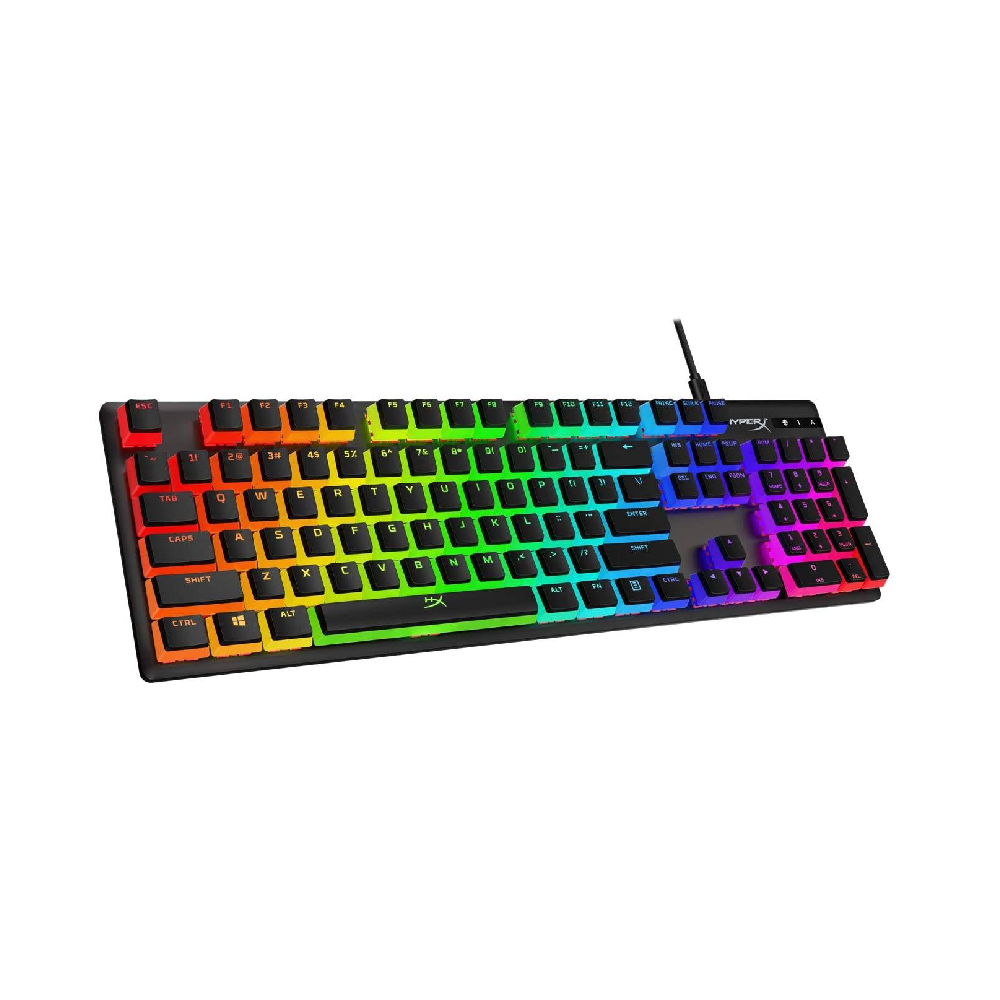 HYPERX Pudding Keycaps | 104 Keys | Double Shot | PBT | Translucent Layer | Made For RGB | Keyboard Keycaps (Black)