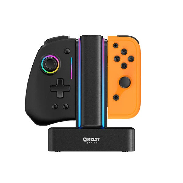 OMELET GAMING Pro+ Dock Charger For Nintendo Switch V1 / V2 / OLED (Jet Black)