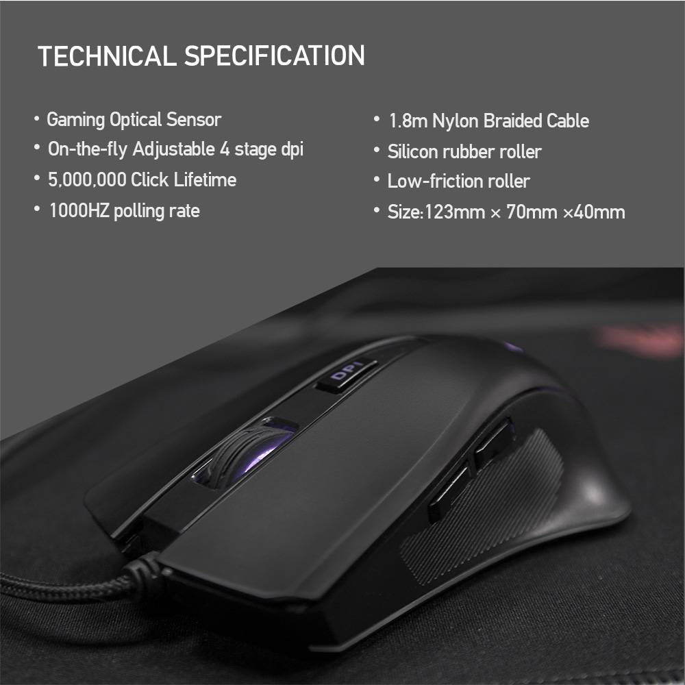 FANTECH KS302S Mouse + Keyboard Combo | Floating Switches | 104 Keys | 25 Keys Anti-Ghosting | Backlit | Adjustable 4 Stages DPI | Optical Sensor | Aluminum Alloy Cover | Wired RGB Gaming Keyboard and Mouse