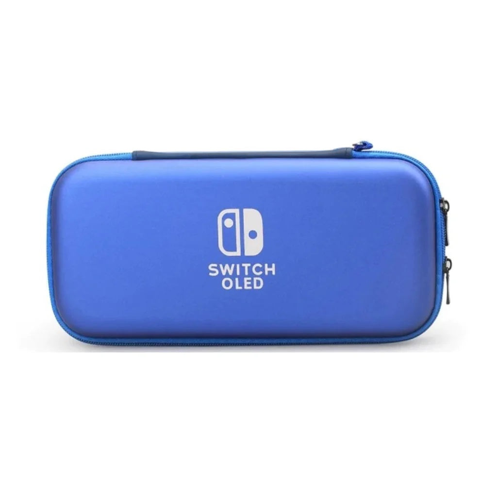 Nintendo Switch Slim Hard Carry Pouch For Nintendo Switch V1 / V2 / OLED (Blue with OLED Logo Edition)