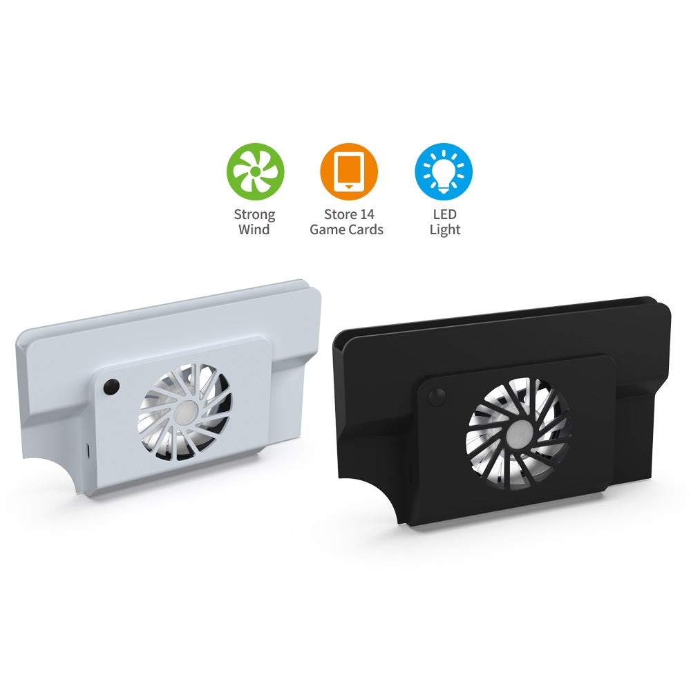 DOBE TNS-1155 Heat Dissipation Fan Base With Game Card Storage For Nintendo Switch OLED