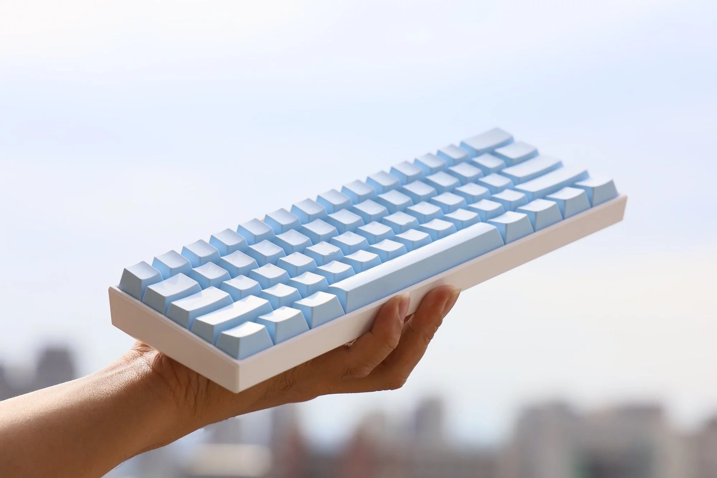 TAI-HAO Double Shot 150 Keycaps Set | ABS | Cubic OEM Profile | US Layout | Cherry MX Switch Types | Keyboard Keycaps (Blue Glacial Lake)