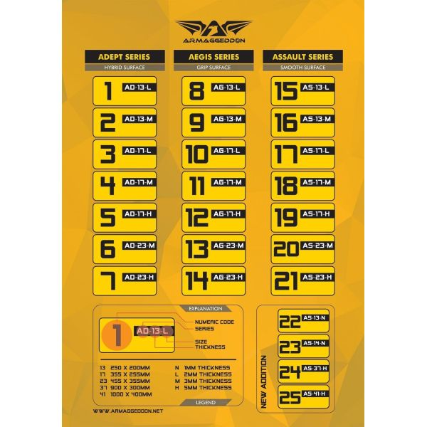 ARMAGGEDDON Assault AS-17H | Anti-skid Rubber Base | Optiweave Matte Surface | Speed Performance | Gaming Mousepad (Black / 355mm x 255mm x 5mm)