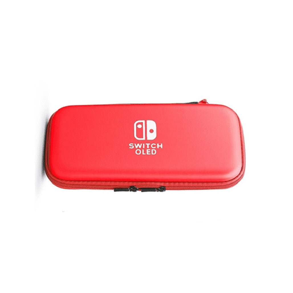 Nintendo Switch Slim Hard Carry Pouch For Nintendo Switch V1 / V2 / OLED (Red with OLED Logo Edition)