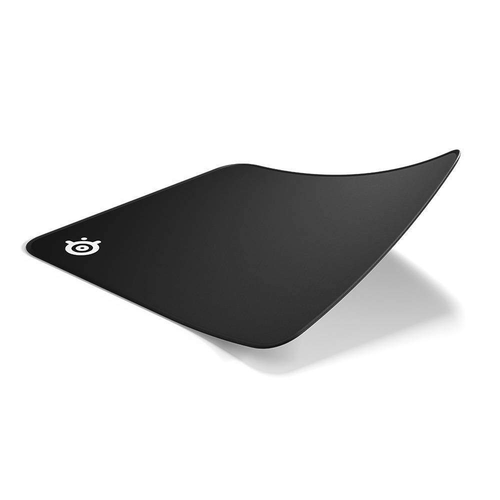 STEELSERIES QcK Edge | Anti-slip Rubber Base | Micro-woven Cloth Surface | Anti-fraying Stitched Edge | Gaming Mousepad (Black / 320mm x 270mm x 2mm)