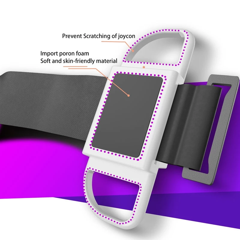 IINE L423 Wristband For Nintendo Switch Joy-Con (L)/(R) (Green Pink)