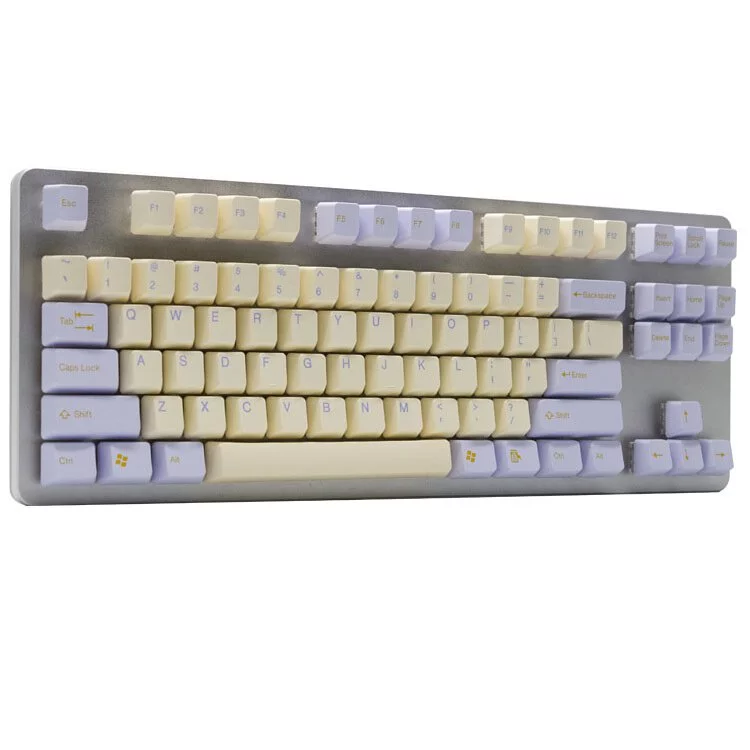 TAI-HAO Double Shot 150 Keycaps Set | PBT | Cubic OEM Profile | US Layout | Cherry MX Switch Types | Keyboard Keycaps (Mermaid Kiss)