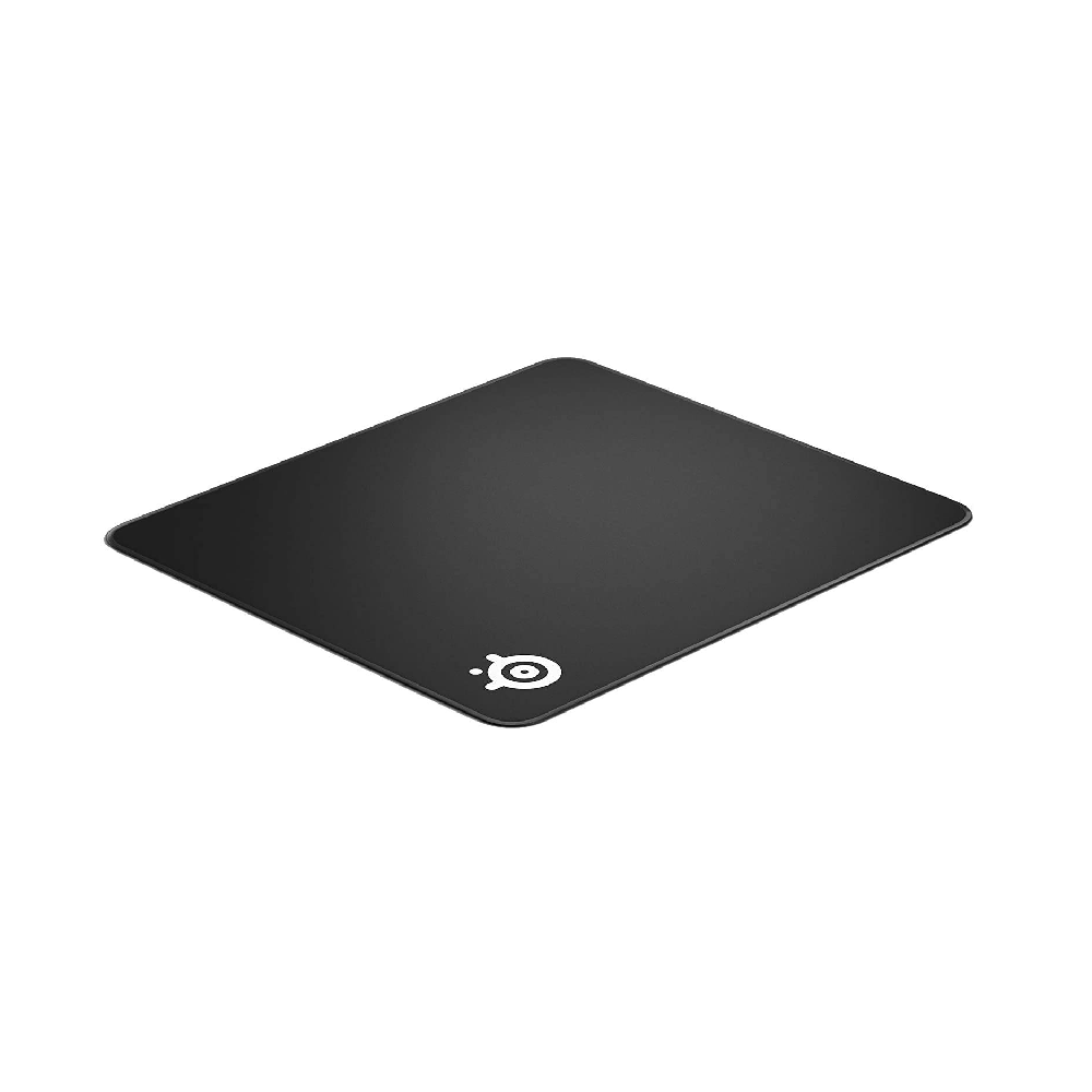 STEELSERIES QcK Edge | Anti-slip Rubber Base | Micro-woven Cloth Surface | Anti-fraying Stitched Edge | Gaming Mousepad (Black / 450mm x 400mm x 2mm)