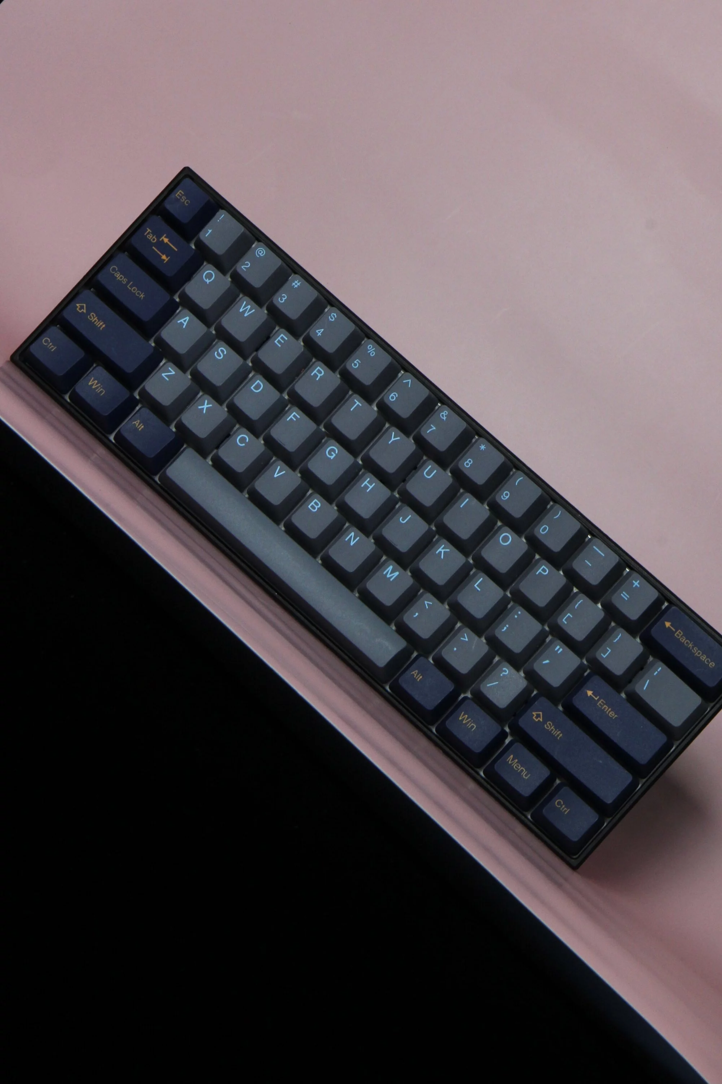 TAI-HAO Double Shot 119 Keycaps Set | PBT | Cubic OEM Profile | US Layout | Cherry MX Switch Types | Keyboard Keycaps (Dark Tunnel)