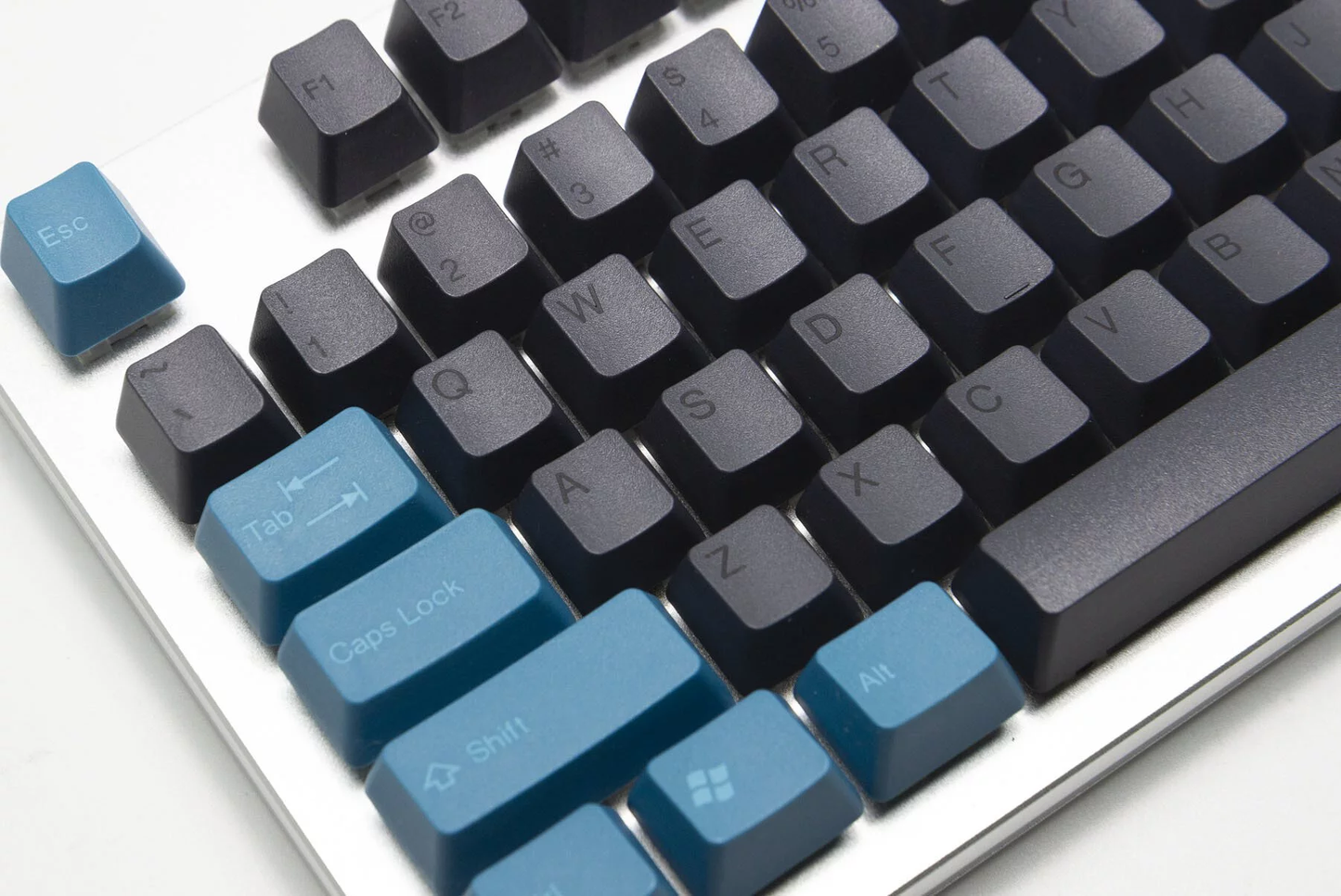 TAI-HAO Double Shot 115 Keycaps Set | ABS | US Layout | Cherry MX Switch Types | Keyboard Keycaps (Midnight Green & Black)