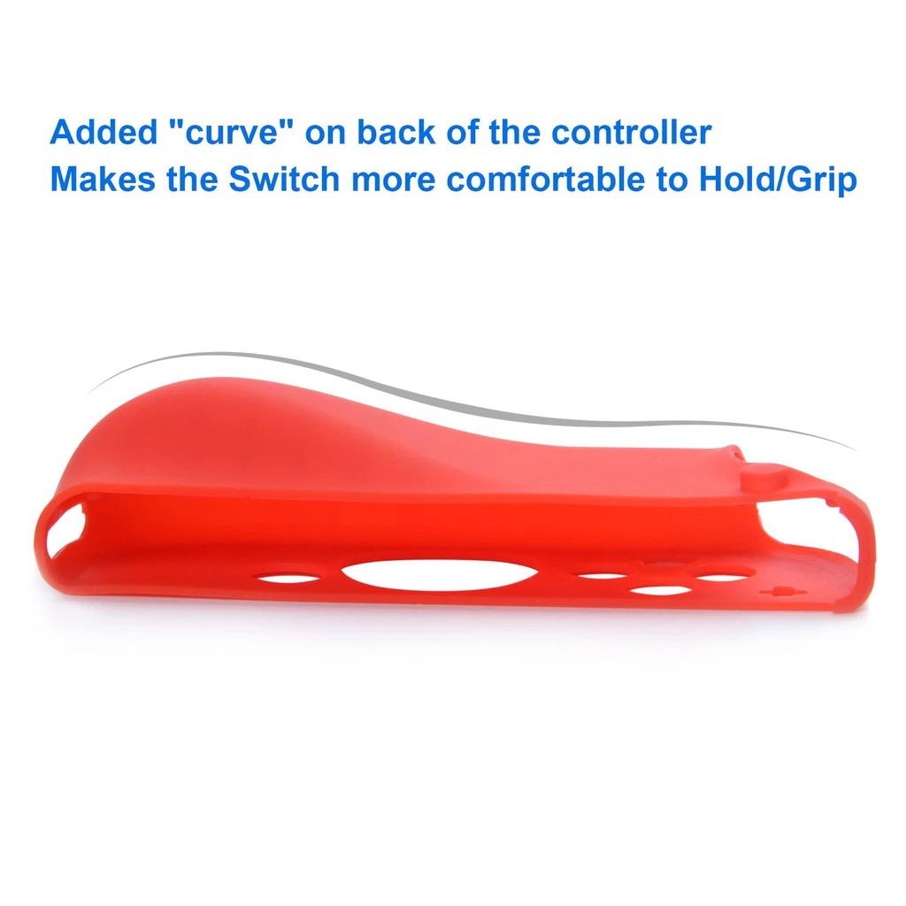 HORI Silicon Sleeve Protective Case For Nintendo Switch Joy-Con (L)/(R) (Neon Red & Blue)