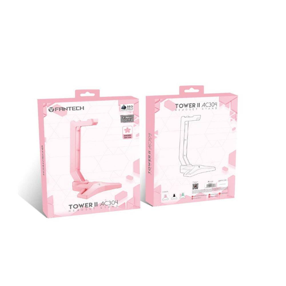 FANTECH Tower II AC304 | Durable | Triangular Non-slip Base | Built-in Weight | Gaming Headset Stand (Pink)