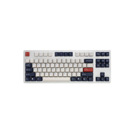 TAI-HAO Double Shot 104 Keycaps Set | ABS | US Layout | Cherry MX Switch Types | Keyboard Keycaps (England Blue)