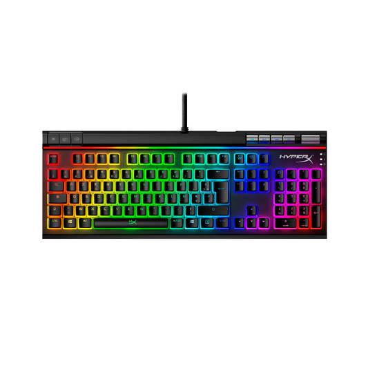 HYPERX Pudding Keycaps | 104 Keys | Double Shot | PBT | Translucent Layer | Made For RGB | Keyboard Keycaps (Black)