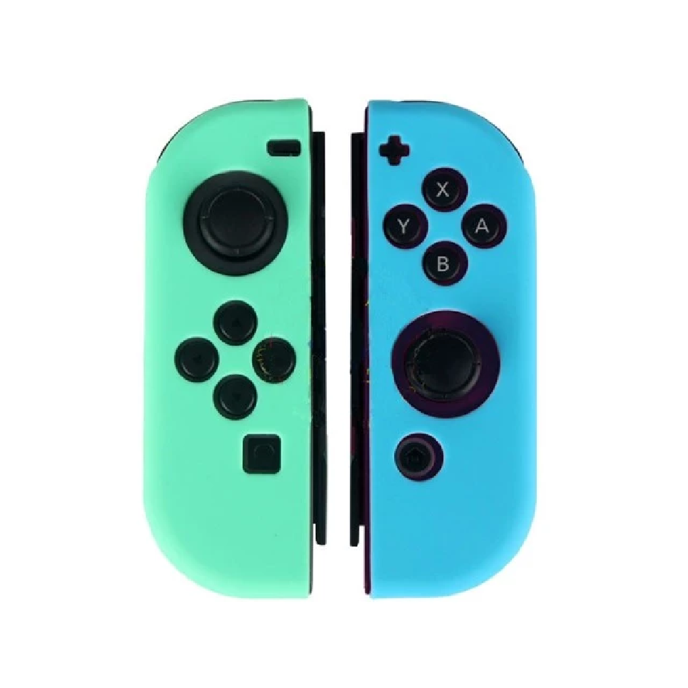 Silicone Sleeve Protective Case For Nintendo Switch Joy-Con (L)/(R) (Green Blue)
