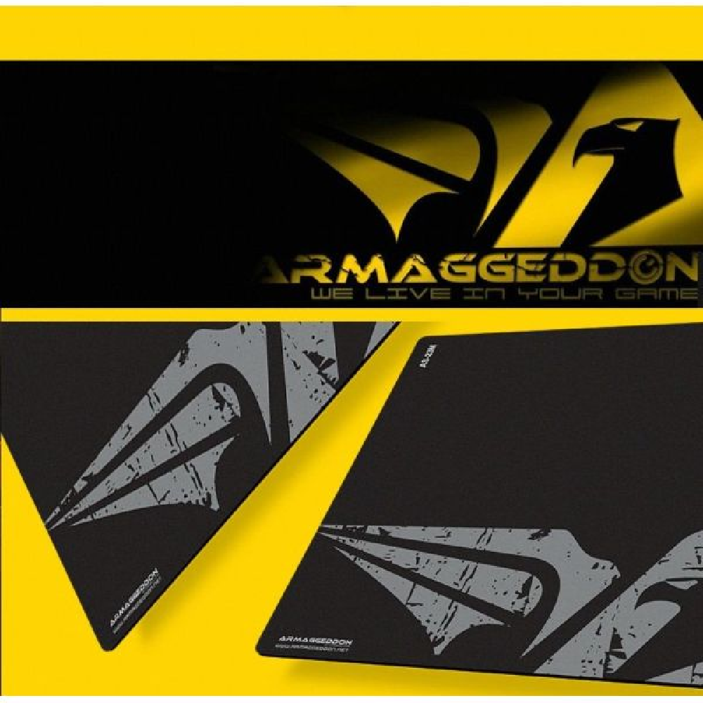 ARMAGGEDDON Assault AS-17H | Anti-skid Rubber Base | Optiweave Matte Surface | Speed Performance | Gaming Mousepad (Black / 355mm x 255mm x 5mm)