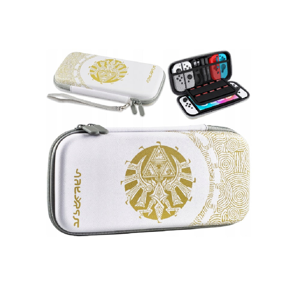 Nintendo Switch Slim Hard Carry Pouch For Nintendo Switch V1 / V2 / OLED (The Legend Of Zelda: Tears Of The Kingdom White Edition)