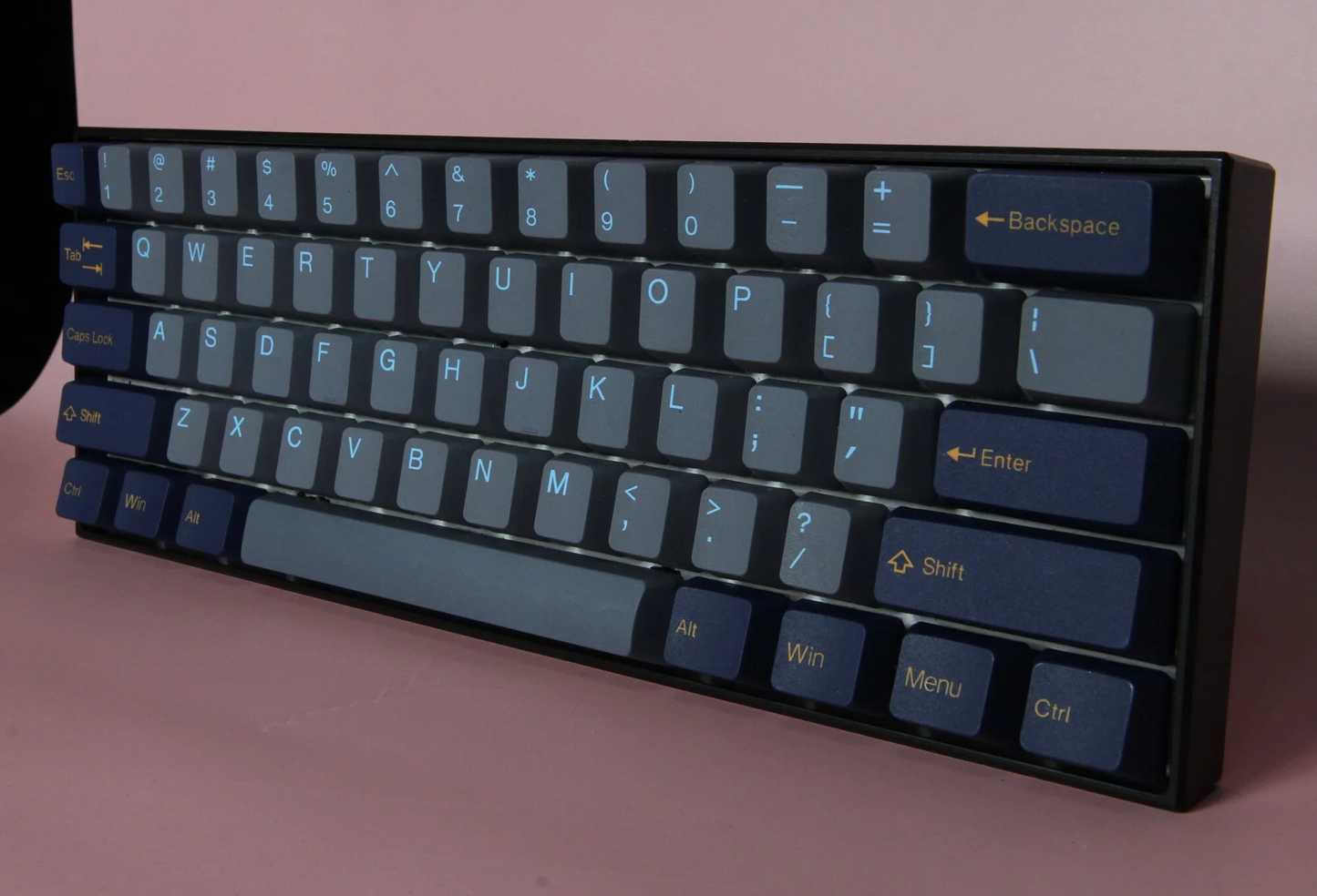 TAI-HAO Double Shot 119 Keycaps Set | PBT | Cubic OEM Profile | US Layout | Cherry MX Switch Types | Keyboard Keycaps (Dark Tunnel)