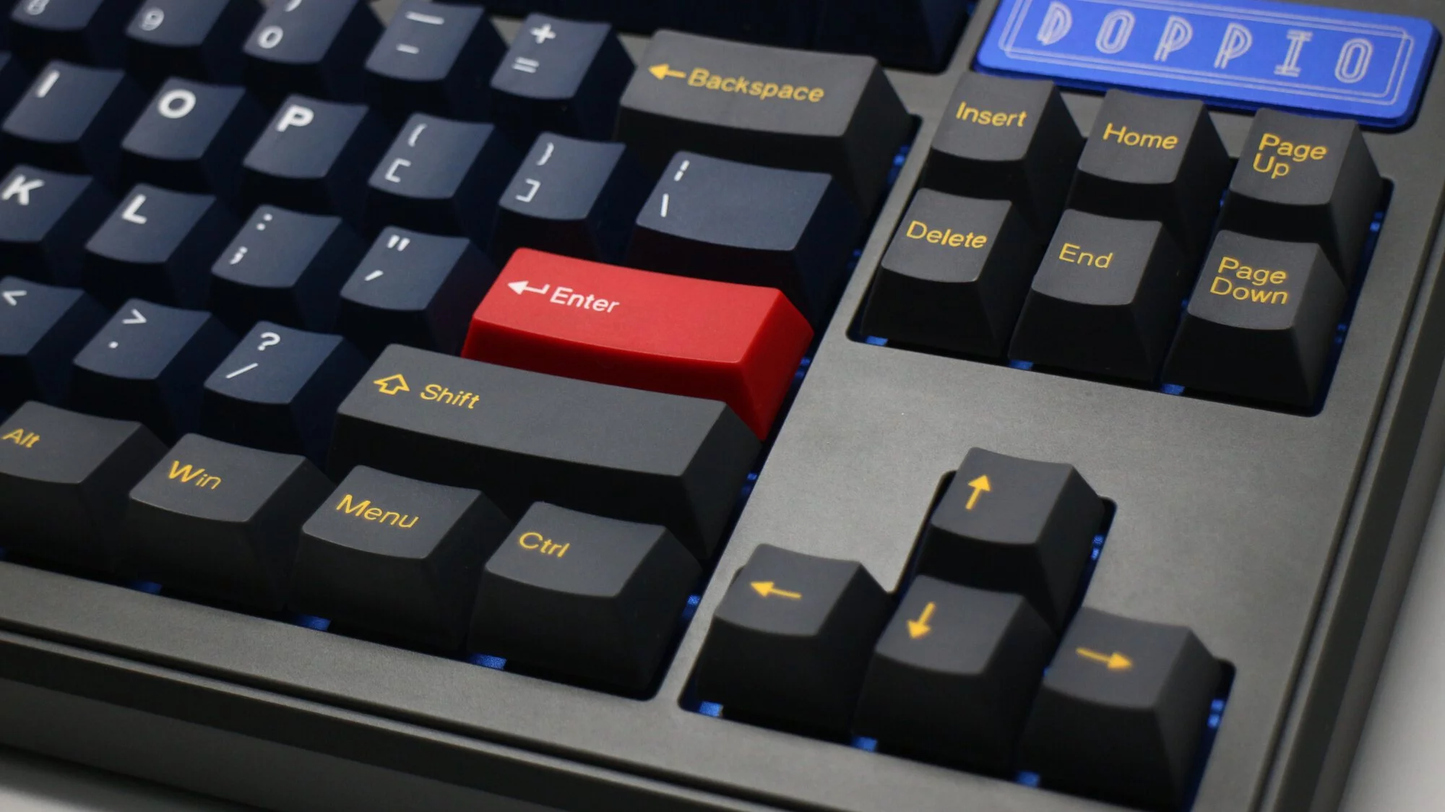 TAI-HAO Double Shot 113 Keycaps Set | ABS | Cubic OEM Profile | US Layout | Cherry MX Switch Types | Keyboard Keycaps (Midnight Sun)