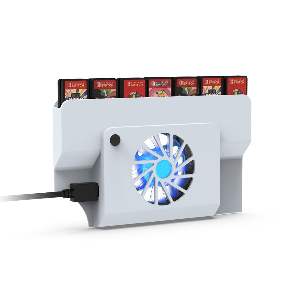 DOBE TNS-1155 Heat Dissipation Fan Base With Game Card Storage For Nintendo Switch OLED