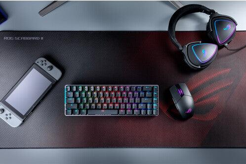 ASUS ROG Scabbard II | Protective Nano-coating Fabric | Non-slip Black Rubber Base | Water & Oil & Dust Repellent | Gaming Mousepad (Medium)