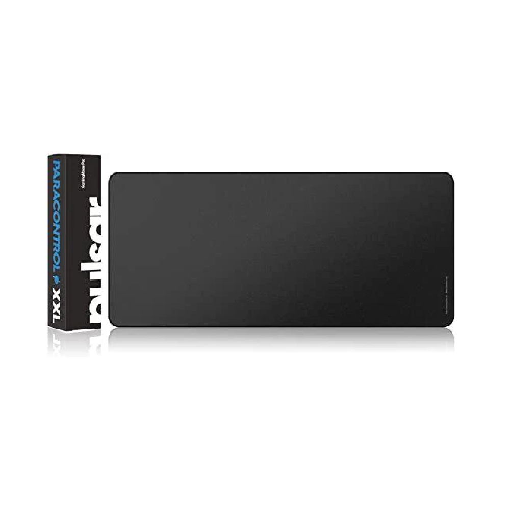 PULSAR ParaBrake V2 | Anti-slip Rubber Base | Ultra-Fine Woven Microfiber Surface | 360 Anti-fray Precision Stitching | Durable | Gaming Mousepad (Black / 900mm x 400m x 4mm)