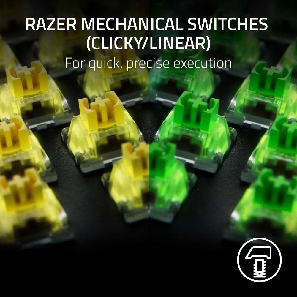 RAZER BlackWidow V4X | Razer Green Mechanical Switches | Per-Key Lighting |  Programmable Keys | Aluminum Alloy Top Case | 4 Media Rolls & 6 Macro Keys | Wired RGB Gaming Keyboard
