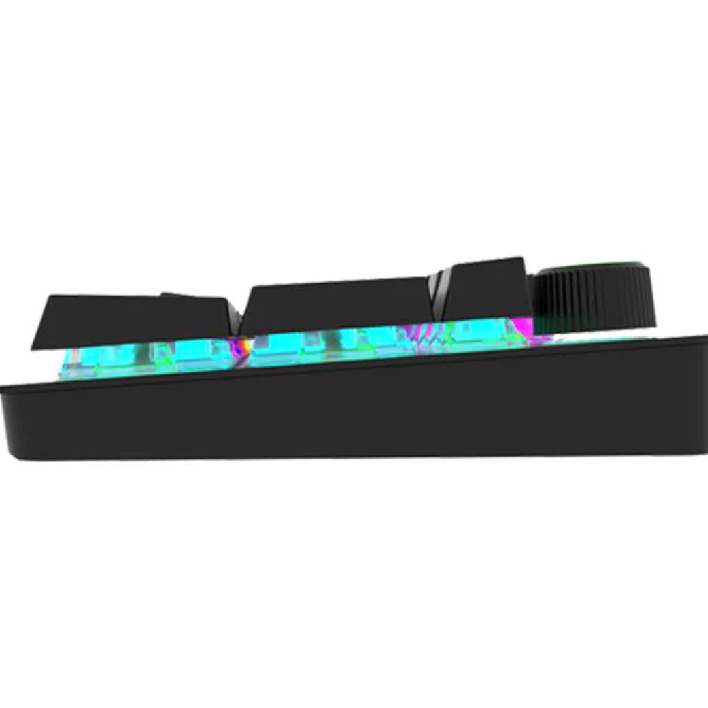 FANTECH MK853 V2 MAXPOWER | Red Mechanical Switches | 104 Keys | Full Key Anti-Ghosting | 22 Gradient RGB Modes | Ergonomic Wrist Rest | Wired RGB Gaming Keyboard (Black)