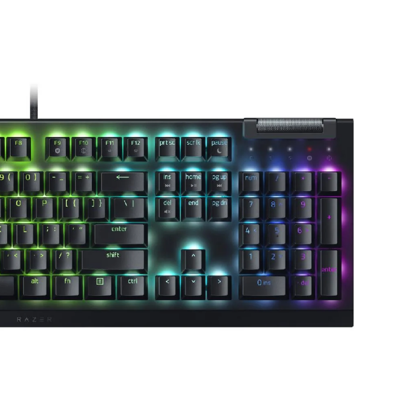 RAZER BlackWidow V4X | Razer Green Mechanical Switches | Per-Key Lighting |  Programmable Keys | Aluminum Alloy Top Case | 4 Media Rolls & 6 Macro Keys | Wired RGB Gaming Keyboard