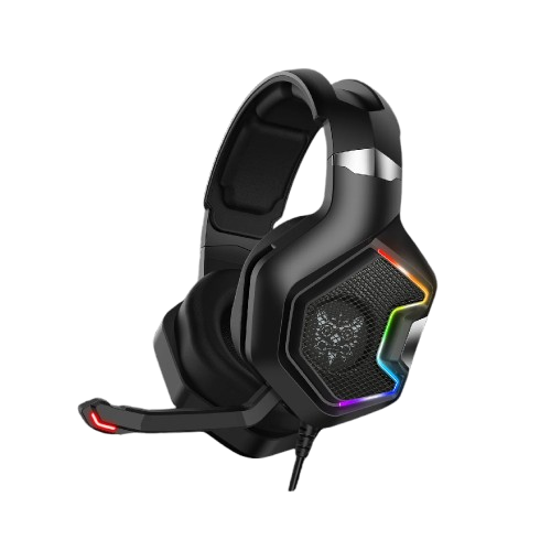 ONIKUMA K10 Pro | 50mm Drivers | 7.1 Surround Sound | Noise-Cancelling & Folding Microphone | Wired RGB Gaming Headphones & Headsets (Black)