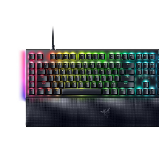 RAZER BlackWidow V4 | Razer Green Mechanical Switches | 2-side Underglow and Per-Key Lighting |  Programmable Keys | Aluminum Alloy Top Case | 4 Media Rolls & 6 Macro Keys | Wired RGB Gaming Keyboard