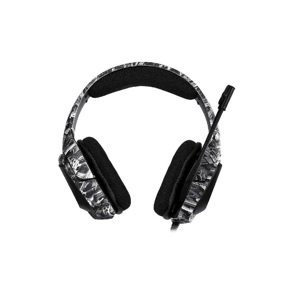 ONIKUMA K20 | 50mm Driver | 7.1 Surround Sound | Adjustable Omnidirectional Noise-Cancelling Microphone | Ergonomic | Wired RGB Gaming Headphones & Headsets (Camouflage Grey)