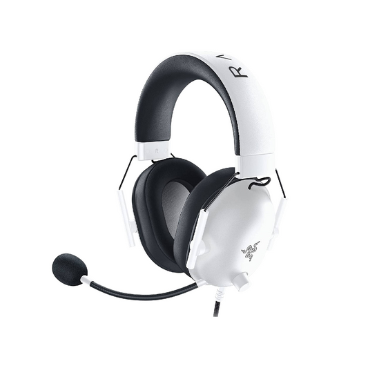 RAZER BlackShark V2 X | Razer Triforce 50mm Drivers | Fixed Razer Hyperclear Cardioid Mic | 7.1 Surround Sound | Advanced Passive Noise Cancellation | Wired Gaming Headphones & Headsets (White)