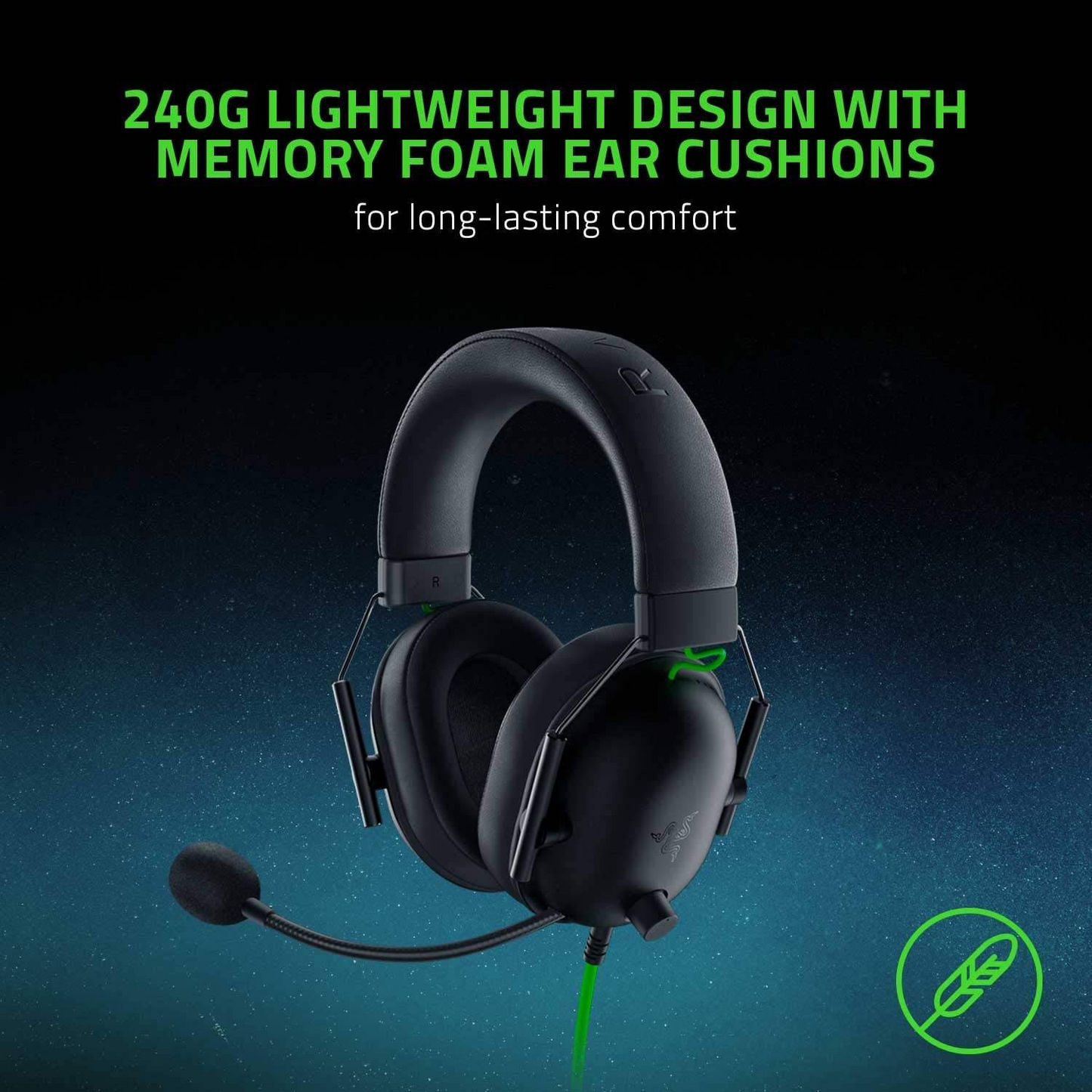 RAZER BlackShark V2 X | Razer Triforce 50mm Drivers | Fixed Razer Hyperclear Cardioid Mic | 7.1 Surround Sound | Advanced Passive Noise Cancellation | Wired Gaming Headphones & Headsets (Quartz Pink)