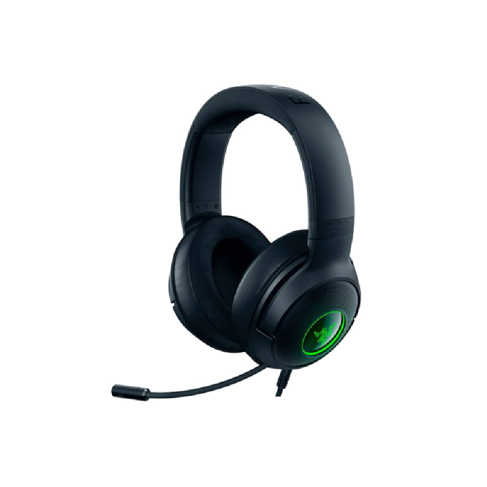 RAZER Kraken V3 X | Razer Triforce 40mm Drivers | Detachable Razer Hyperclear Cardioid Mic | 7.1 Surround Sound | Advanced Passive Noise Cancellation | Razer Chroma RGB | Wired RGB Gaming Headphones & Headsets (Black)