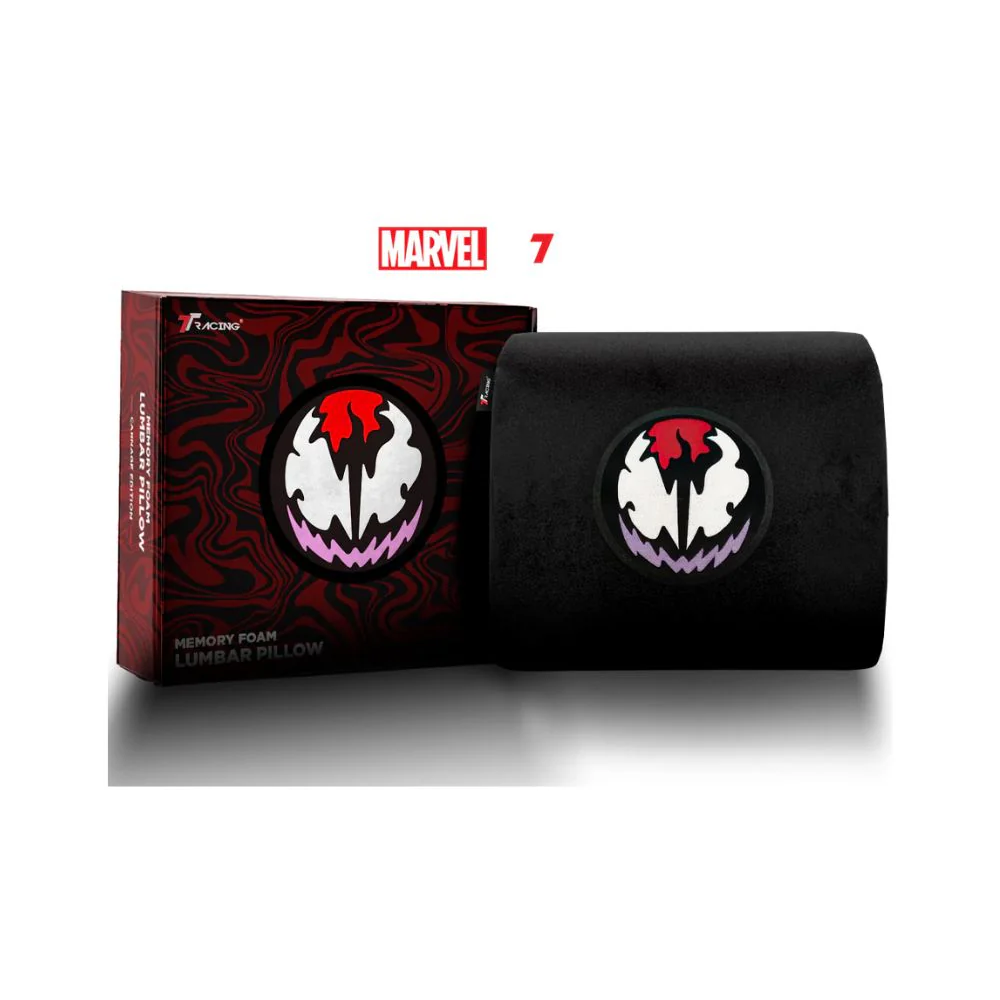 TTRacing XL Size Memory Foam Lumbar Pillow with Cooltec Gel (Carnage Edition)