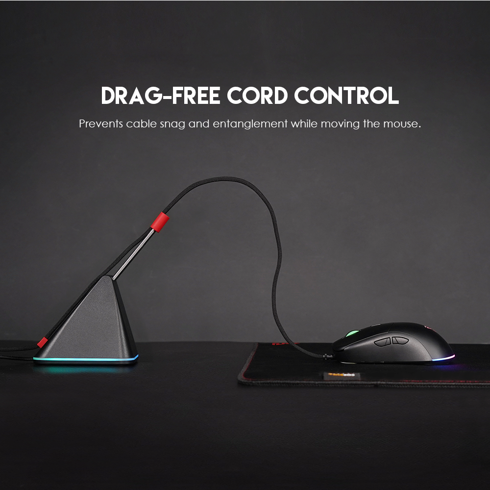 FANTECH Prisma MBR01 | Mouse Wire Management | Universal Rubber Clip | RGB Mouse Bungee (Sakura)