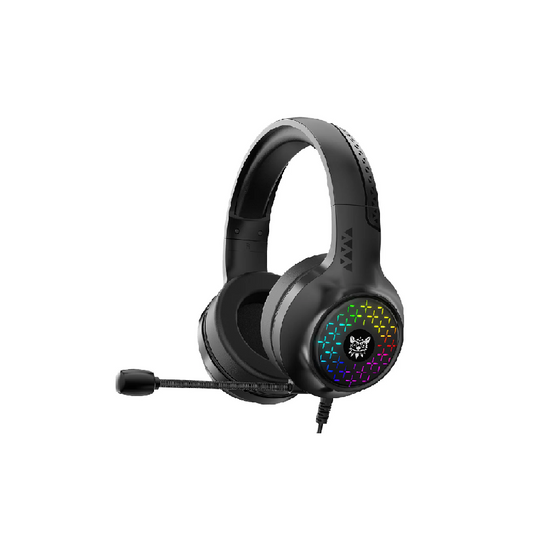 ONIKUMA X7 | 40mm Neodymium Driver | Noise Cancelling & Anti-Static Microphone | 6 Breathing Lighting Modes | Ergonomic | Wired RGB Gaming Headphones & Headsets (Black)