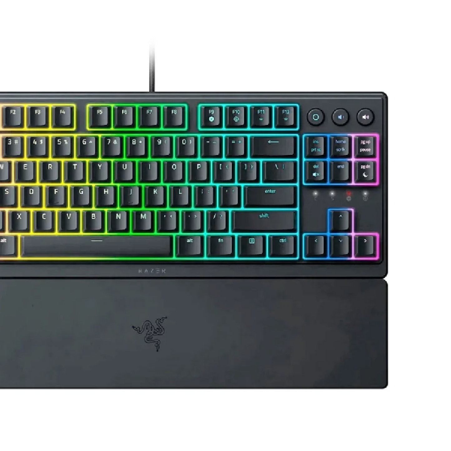 RAZER Ornata V3 | Razer Mecha Membrane Switches | UV-coated Keycaps | TKL | Ergonomic & Low Profile | Programmable Keys | Wired RGB Gaming Keyboard