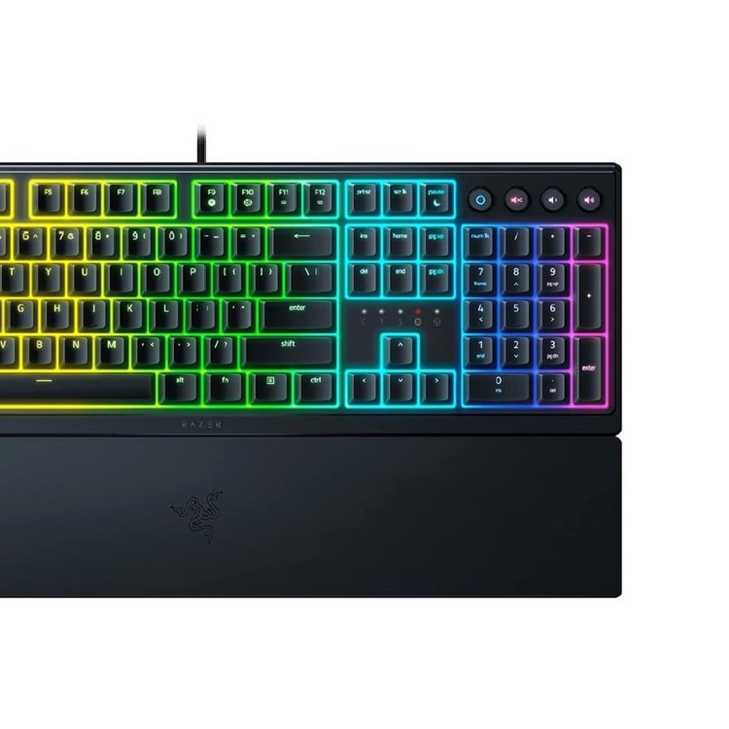 RAZER Ornata V3 | Razer Mecha Membrane Switches | UV-coated Keycaps | Ergonomic & Low Profile | Programmable Keys | Wired RGB Gaming Keyboard