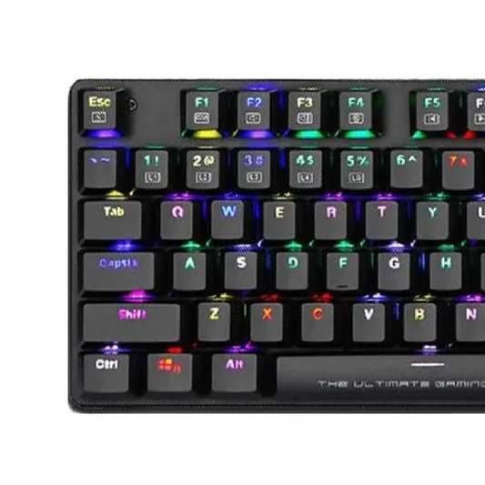 ARMAGGEDDON SMK-9R RGB Falconet | Short Clicky Mechanical Key | Low Profile TKL Design | Hotswap-able Switch | 87 Keys | Wired RGB Gaming Keyboard
