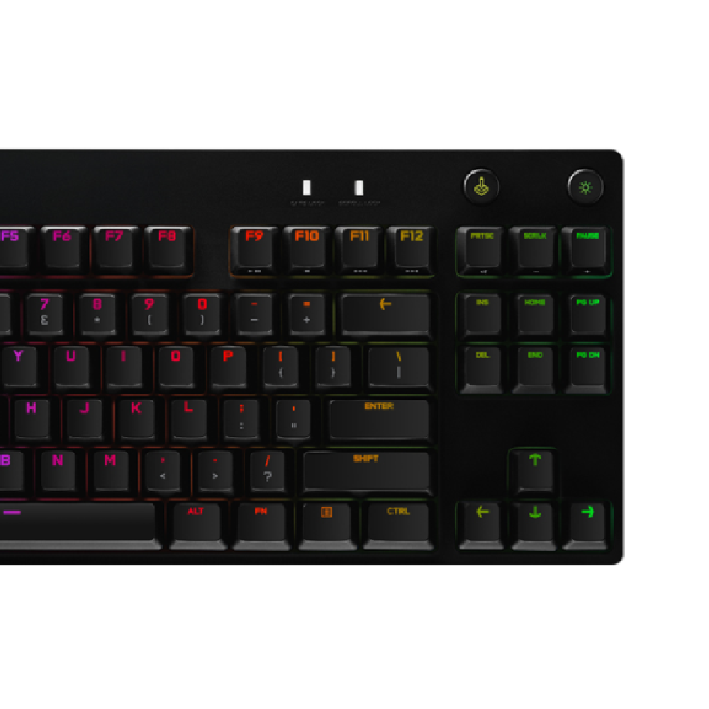 LOGITECH G Pro X | GX Advanced Mechanical Switches | 87 Keys | 3 Angles + Rubber Feet | TKL Design | LightSync RGB | 12 Programmable F-keys | Wired RGB Gaming Keyboard
